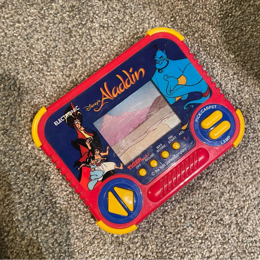 Disney Aladdin Red and Blue Handheld Game